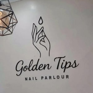 3D Business Sign, Laser geschnittenes Logo, Beauty Salon Zeichen, benutzerdefinierter Laserschnitt, Schild für Büro, Empfangsschild, small Business Sign