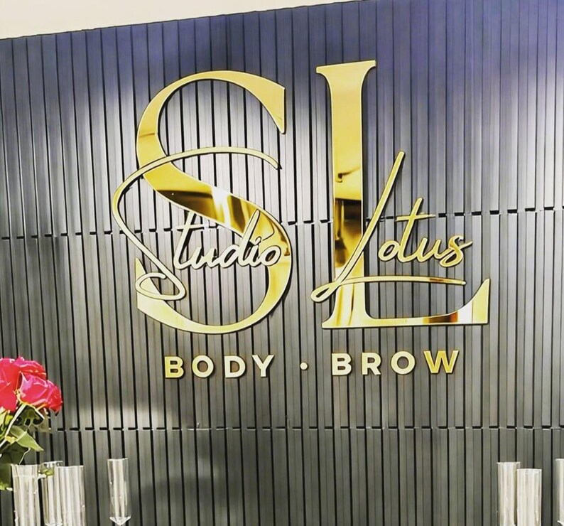 3D Laser Cut Business Logo | Custom Acrylic Sign | Office Reception ...