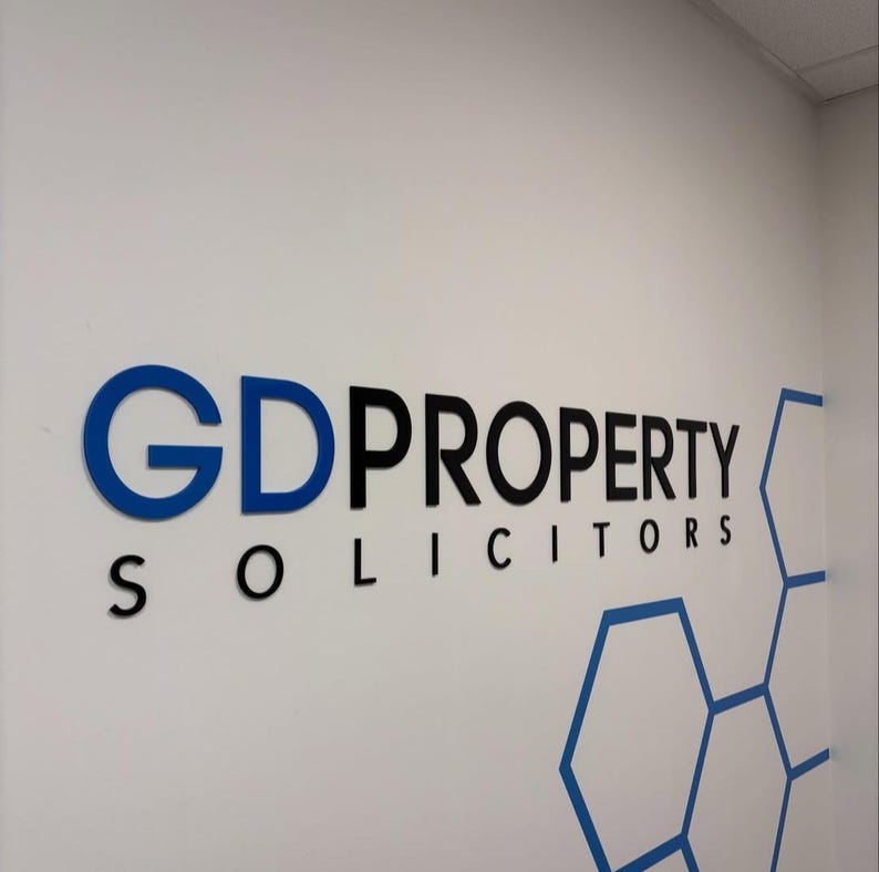 Custom 3D Laser Cut Business Sign - Acrylic Office Logo - Clinic Wall ...