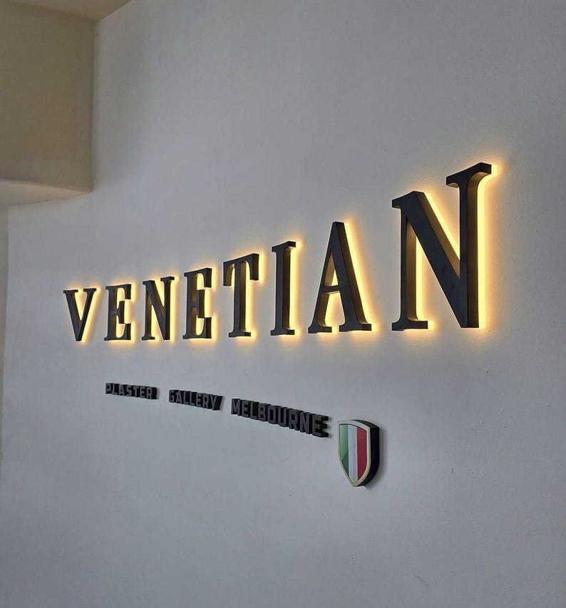Custom Led Backlight Sign Logo Backlit Metal Sign, Custom LED Lighted Logo, Illuminated Wall Sign - Etsy