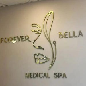 Beauty Salon Zeichen,laser geschnittenes Logo Zeichen,3D Büro Zeichen,Empfangs Zeichen