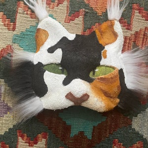 Calico therian cat mask