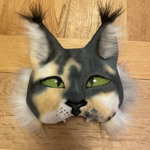 How to felt a therian/ cat mask! Full tutorial with fur 