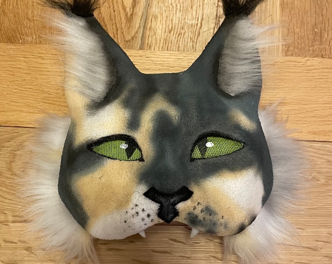 Therian Cat Mask, Quadrobics Mask, Maincoon Mask, Therian Mask, Furry