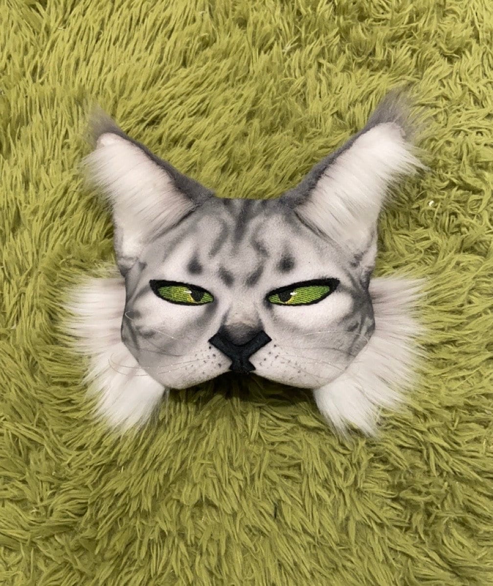 Therian Cat Mask, Quadrobics Mask, Maincoon Mask, Therian Mask, Furry ...
