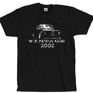 Classic Car T-Shirt for BMW 2002 turbo fans Black