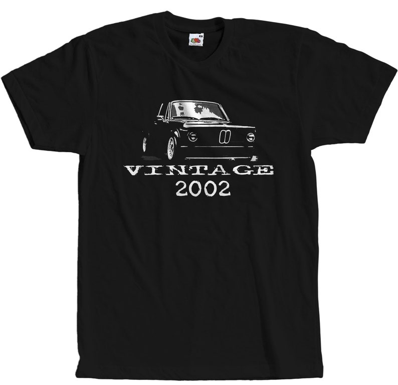 Classic Car T-Shirt for BMW 2002 turbo fans Black