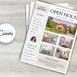 Real Estate Flyer, Real Estate Open House, Real Estate Marketing, Open House Flyer, Real Estate Templates