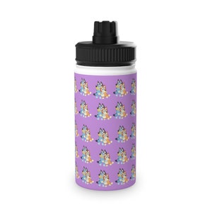 Bluey Stainless Steel Water Bottle, Sports Lid