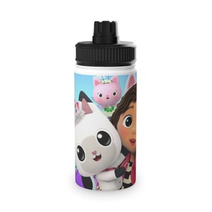 Gabby Stainless Steel Water Bottle, Sports Lid