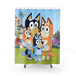 Bluey Shower Curtain - Etsy