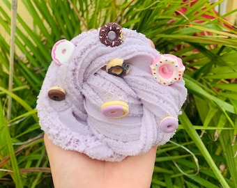 Donut purple scented cloud slime