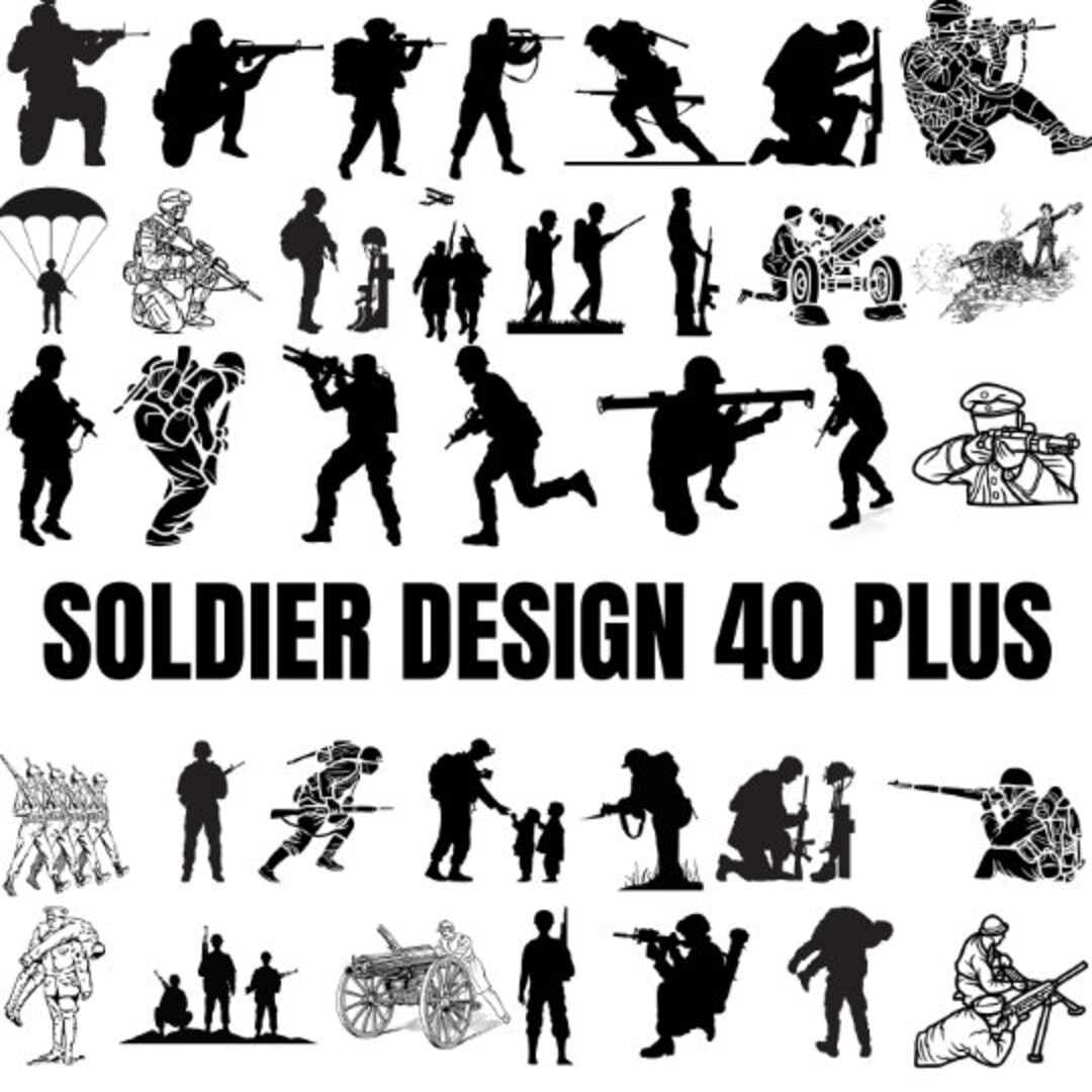 Soldier Rotc Svg Soldier SVG Bundle, Veteran Soldier Svg, American Troops Svg, Soldier ...