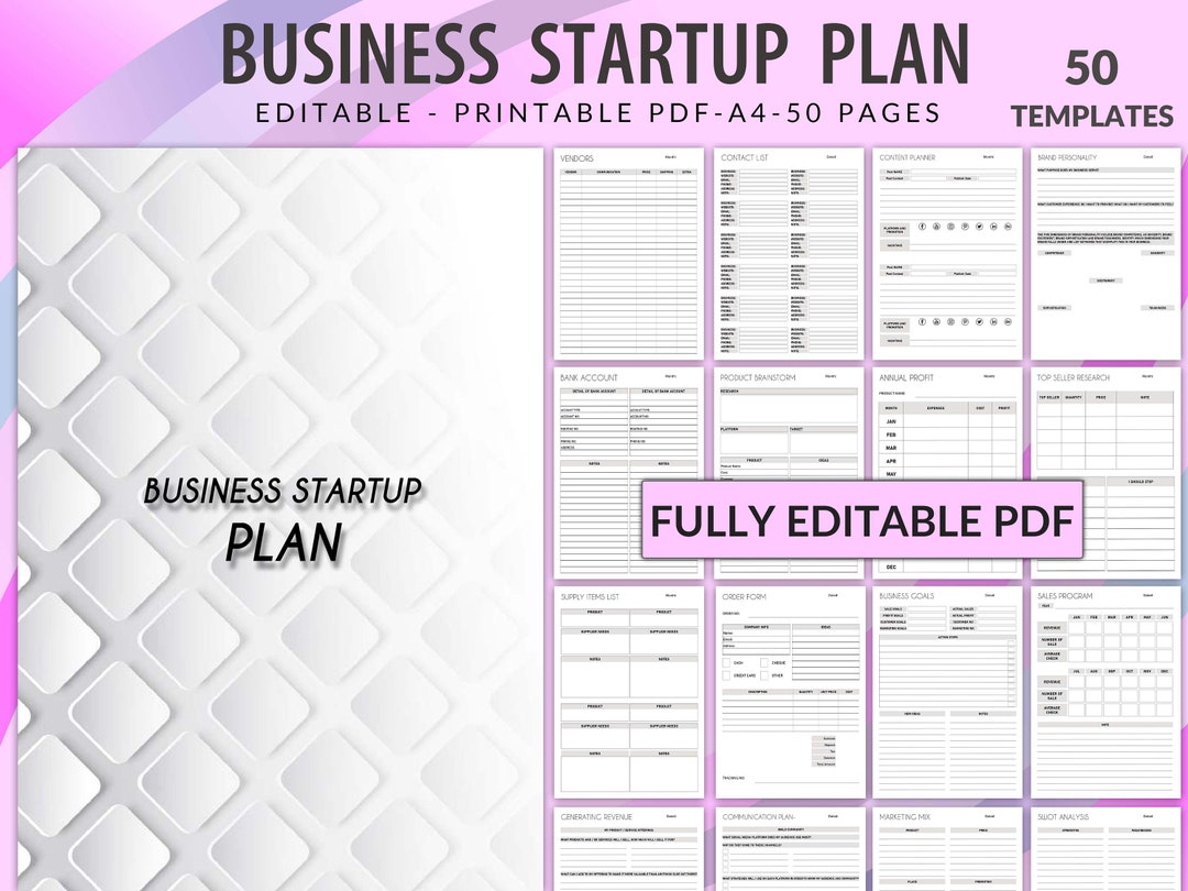 Printable Business Startup, Business Startup Checklist, Business ...