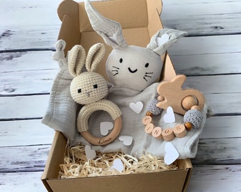 Babygeschenk zur Geburt*Geschenkset Mädchen*Geschenkbox Geburt Junge*Geschenk Neugeborenes*Set Geburt*Babygeburtsset*Geschenk Babyparty