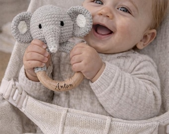 Chocalho personalizado para bebê, presente para chá de bebê, presente para bebês meninos e meninas, chocalho com personalização.