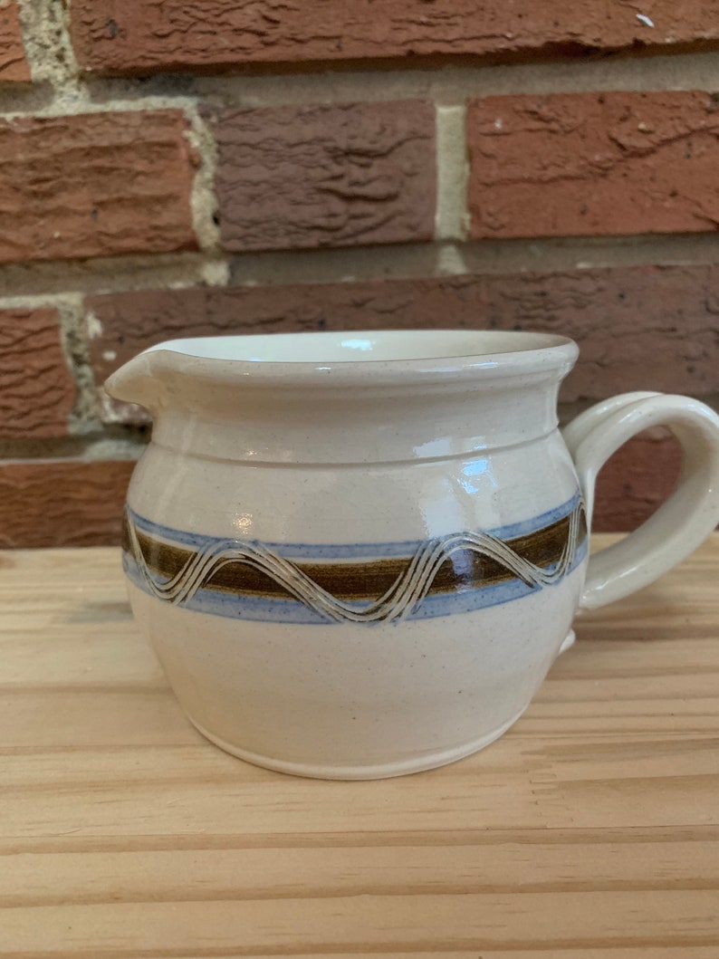 Vintage Jamestown Pottery Cream Pitcher Sauce Handthrown Creme Etsy
