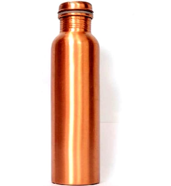 Copper Water Bottle, Drinking Copper Bottles, Pure Copper Bottle, 1 Litre Copper Water Bottle, Ayurveda Yoga Health Benefits Copper Bottles