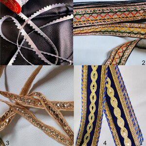 刺繍パッチ、サリー用レース、工芸品用リボンレース