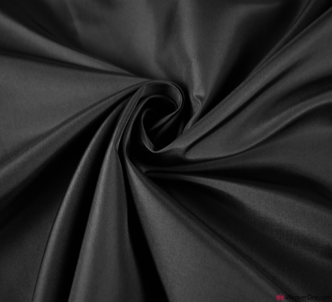 WT-UB LONGER BLACK TAFFETA