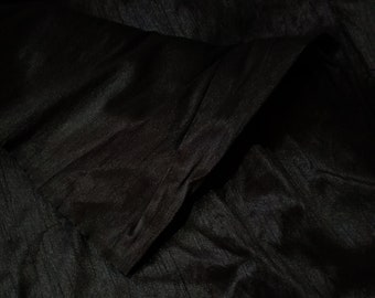 Tela Dupioni Negra, Vestidos de Novia, Tela Dupioni para Vestidos de Novia, Selección de Tela Dupioni, Tela de Seda Dupioni por Metros