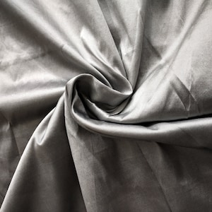 Dunkel Silber Grau Taft Stoff, Taft Seidenstoff, Taft Kleid Stoff, Polyester Taft Stoff Meterware, Brautkleider