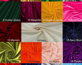 Silk Polyester Velvet Fabric, Velvet Fabric, Polyester Velvet Fabric, Silk Velvet for Gown, Bridal Dresses, Velvet Fabric Bundle