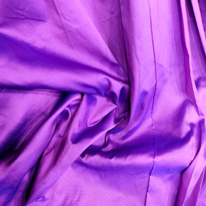 Purple Two Tone Taffeta Fabric, Taffeta Silk Fabric, Taffeta Gown Fabric, Polyester Taffeta Fabric By The Yards