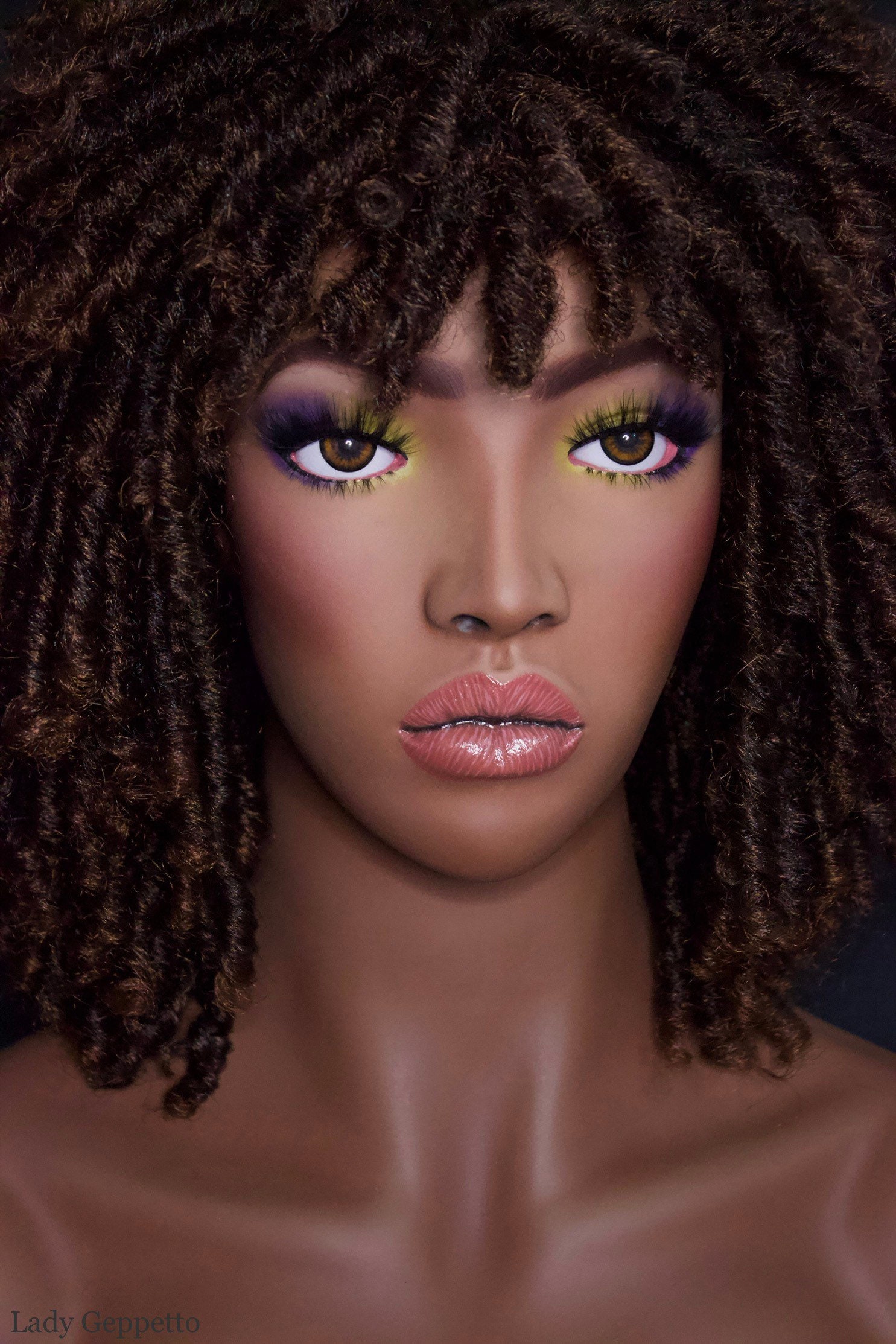 NEW Realistic Female Mannequin Head With Glass Eyes Etsy