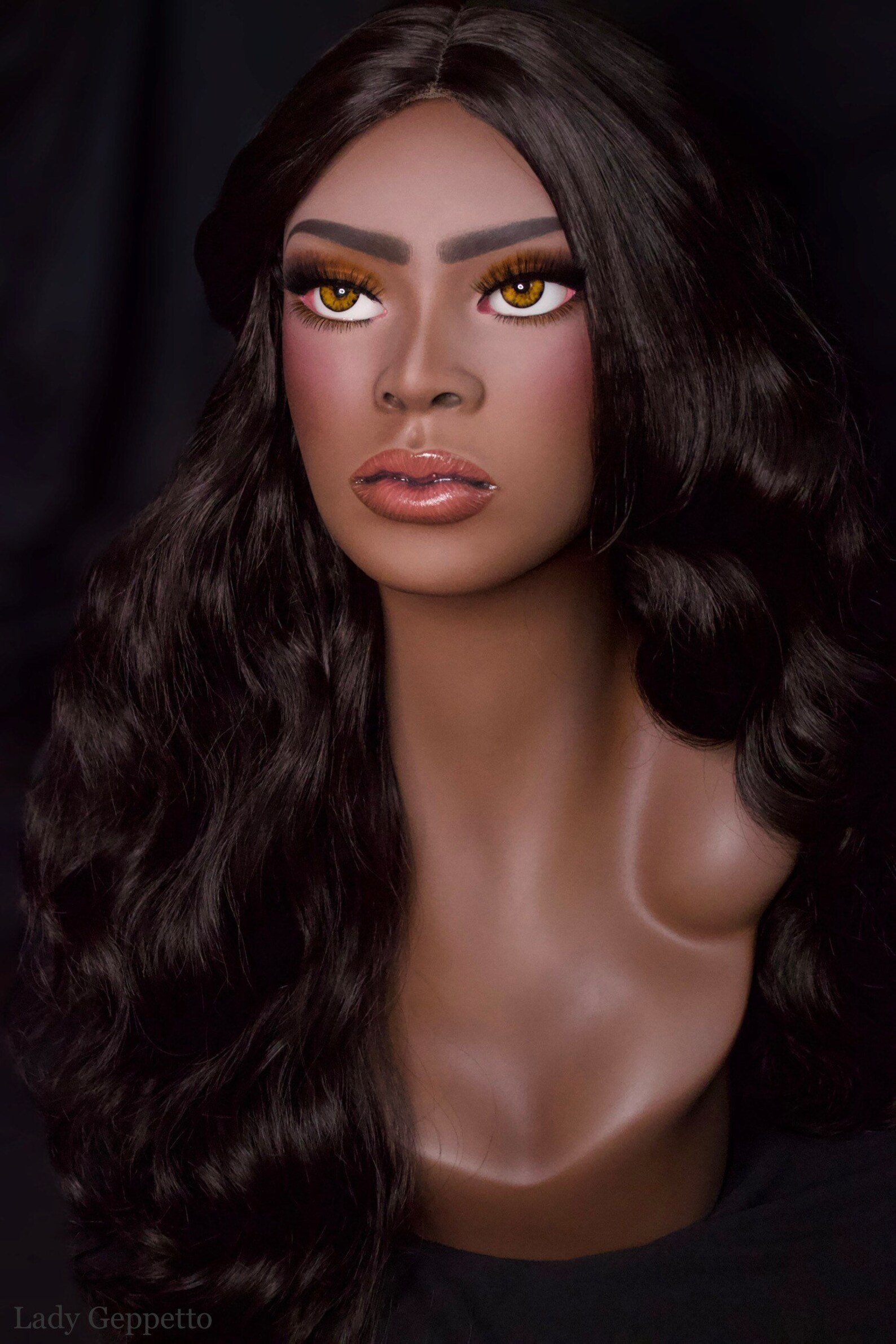 NEW Realistic Female Mannequin Head With Glass Eyes - Etsy