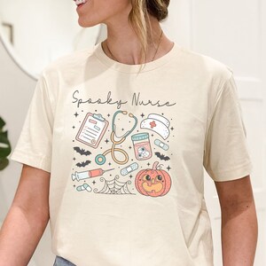 Nurse Halloween Shirt Nursing School Clothing School Nurse Shirt Spooky Nurse Tee Nurse Gift Registered Nurse Fall Shirt Halloween Nurse Tee