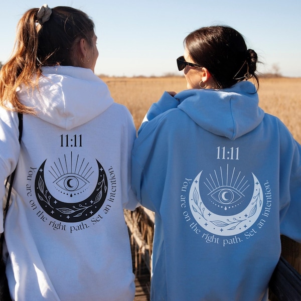 1111 Angel Number Hoodie, Aesthetic Hoodie, Alt Hoodie, Angel Energy, Angel Numbers, Positive Hoodie, Preppy Hoodie Trendy Hoodies Spiritual