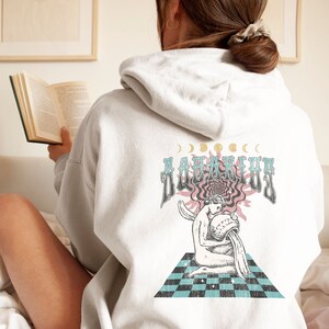 Zodiac Aquarius Hoodie, Celestial Aquarius Sweatshirt, Oversized Hoodie, Astrology Shirt, Zodiac Birthday Gift, Gift For Her, Zodiac Hoodie