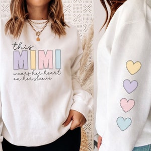 Custom Grandma Sweatshirt Mimi Sweatshirt Personalized Grandma Shirt Custom Gift For Grandma Personalized Gift For Grandma Mothers Day Gift