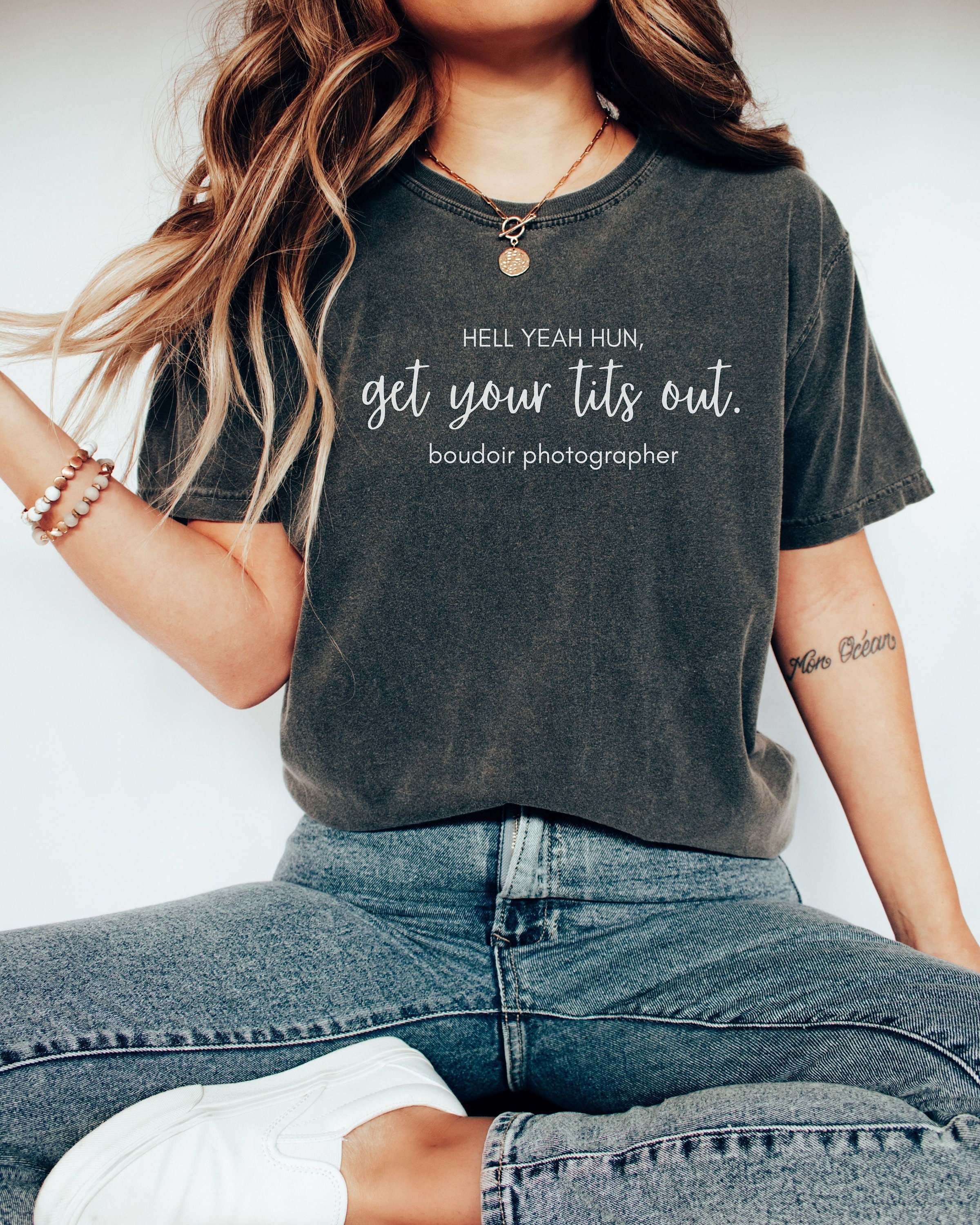 Boyfriend shirt cheap boudoir