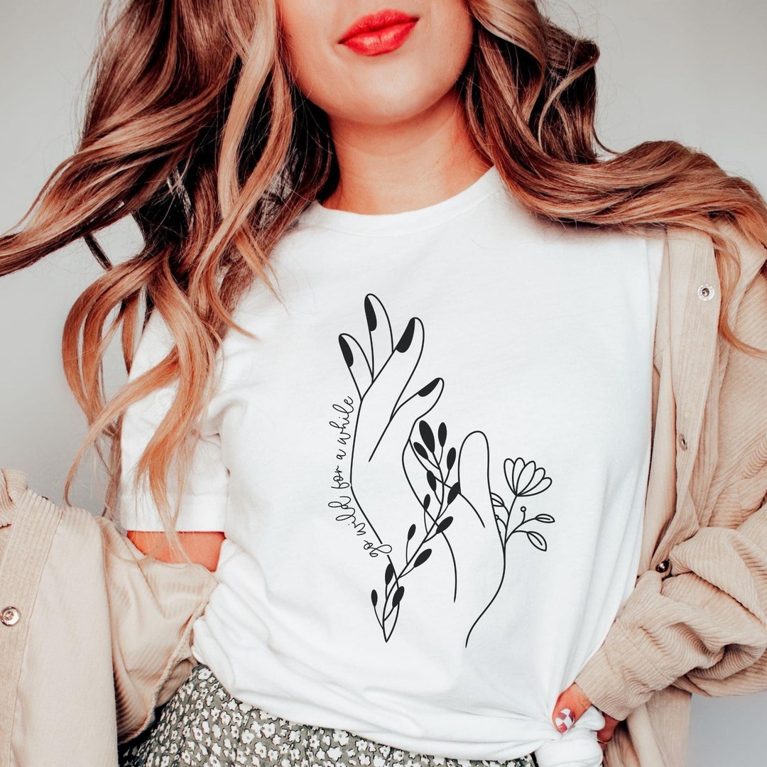 Hand Wildflower Shirt, Floral Tshirt, Floral Shirt, Wildflower Shirt