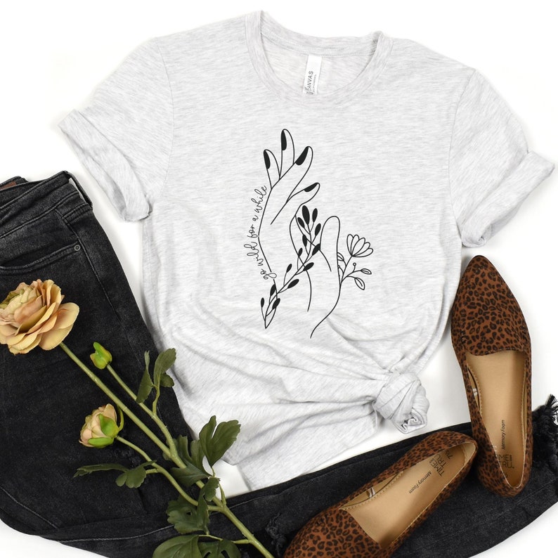Hand Wildflower Shirt, Floral Tshirt, Floral Shirt, Wildflower Shirt