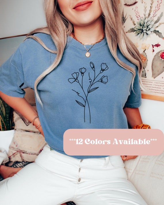 Women's Blue Short Sleeve Embroidered Raglan Tee