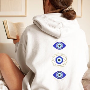 Trendy Eye Hoodie, Evil Eye Shirt, Evil Eye Sweatshirt, Oversized Hoodie, Mystical Trendy Women's Hoodie, Women's Sweatshirt, Gifts For Her