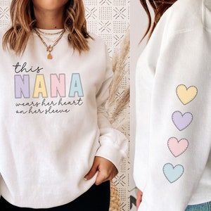 Custom Grandma Sweatshirt Nana Sweatshirt Personalized Grandma Shirt Custom Gift For Grandma Personalized Gift For Grandma Mothers Day Gift