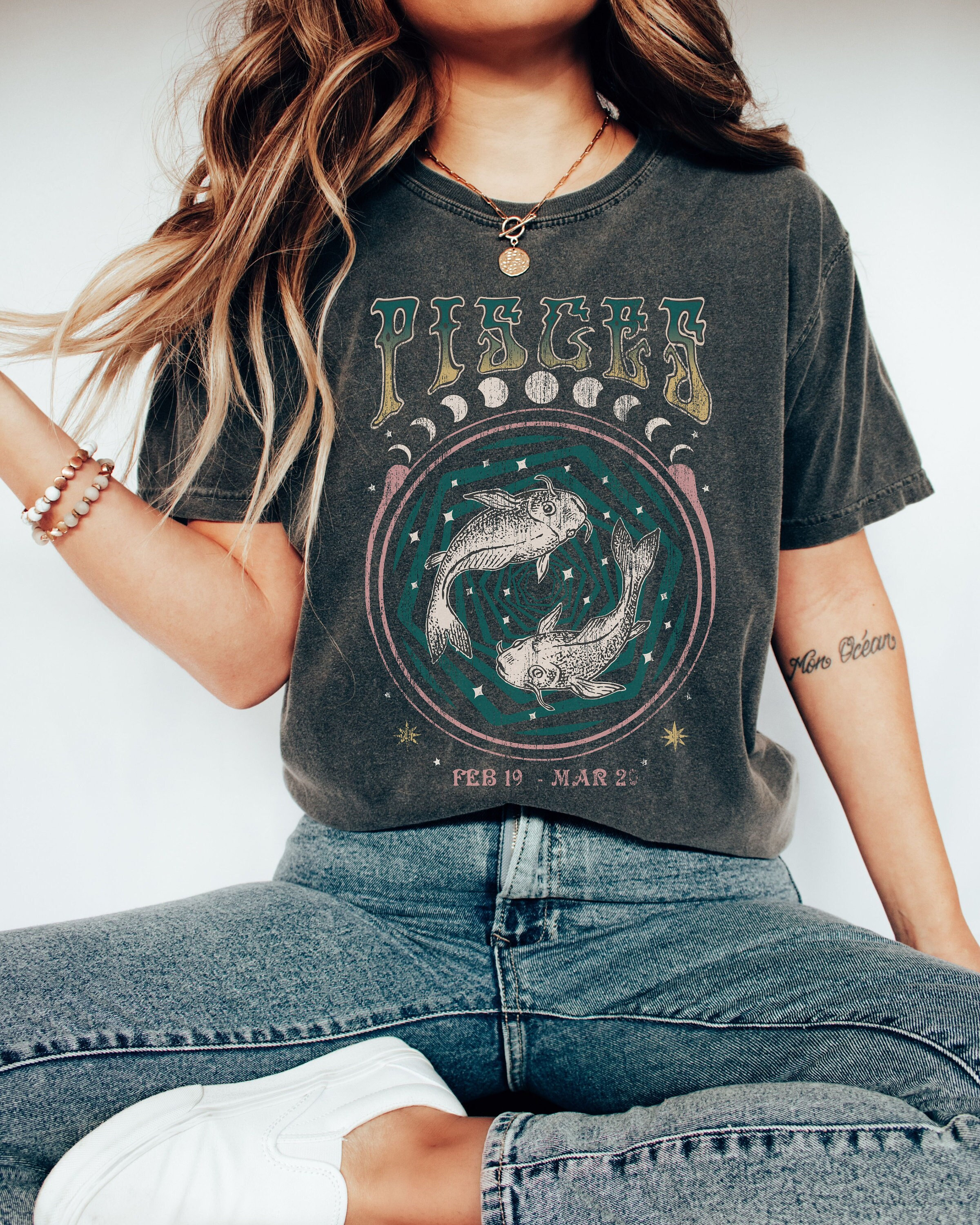 ★ PISCESS★ Handwriting oversized t-shirt navy 5008225807 XLARGE oversized t-shirt with flipped OG logo back print in