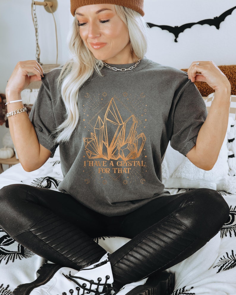 Comfort Colors Tshirt Crystal Shirt Crystal Lover Gift Etsy