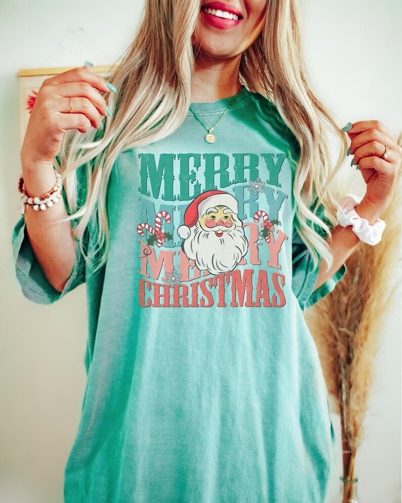 Comfort Colors Tshirt Women's Christmas Shirt Vintage - Etsy
