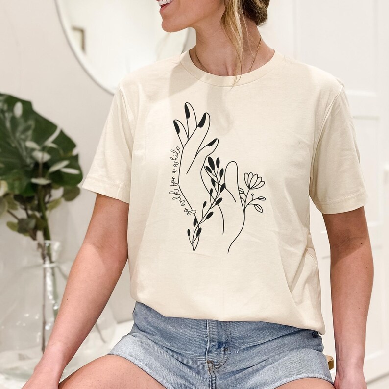 Hand Wildflower Shirt, Floral Tshirt, Floral Shirt, Wildflower Shirt