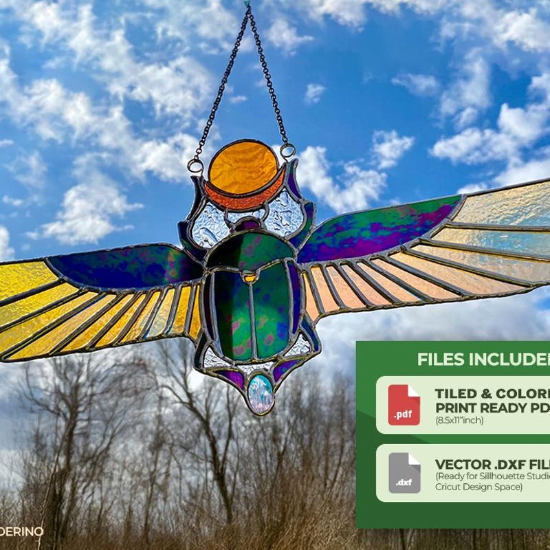 Printable Scarab Pattern Scarab Pattern - Etsy