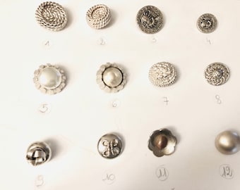 Vintage French button to choose from the drop-down menu, from a milliner/seamstress