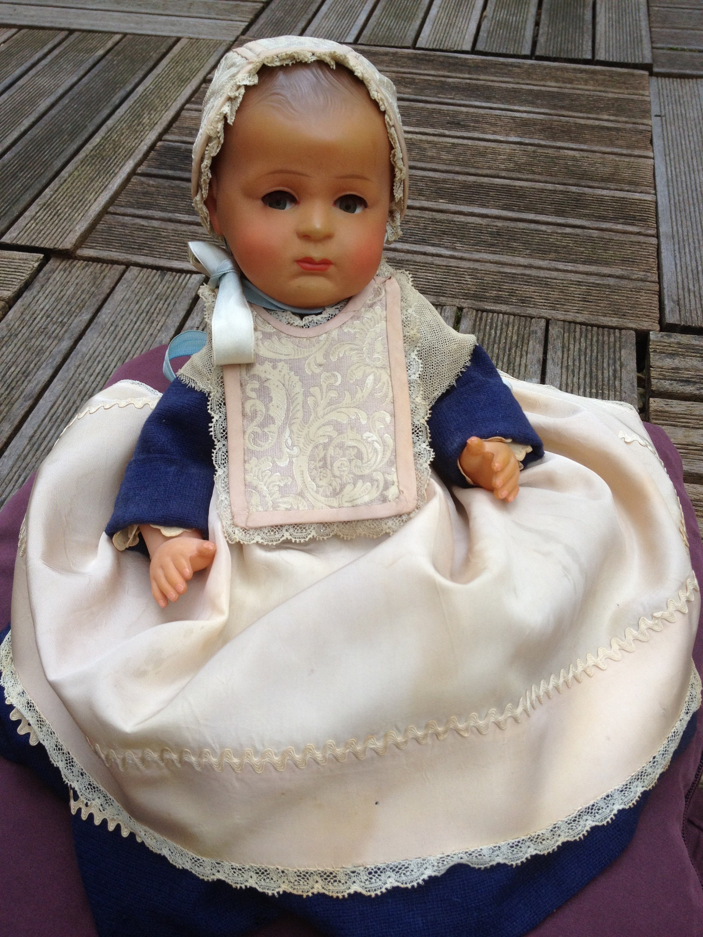 Poupée Ancienne Petit Colin En Celluloïd – Mini Mannequin France Années 1900