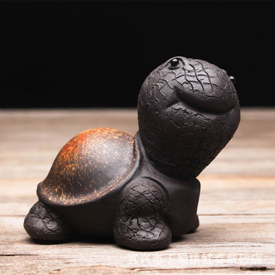 Cute Turtle Tea Pet Tea Tray Display Ornaments Tea Accessories Etsy