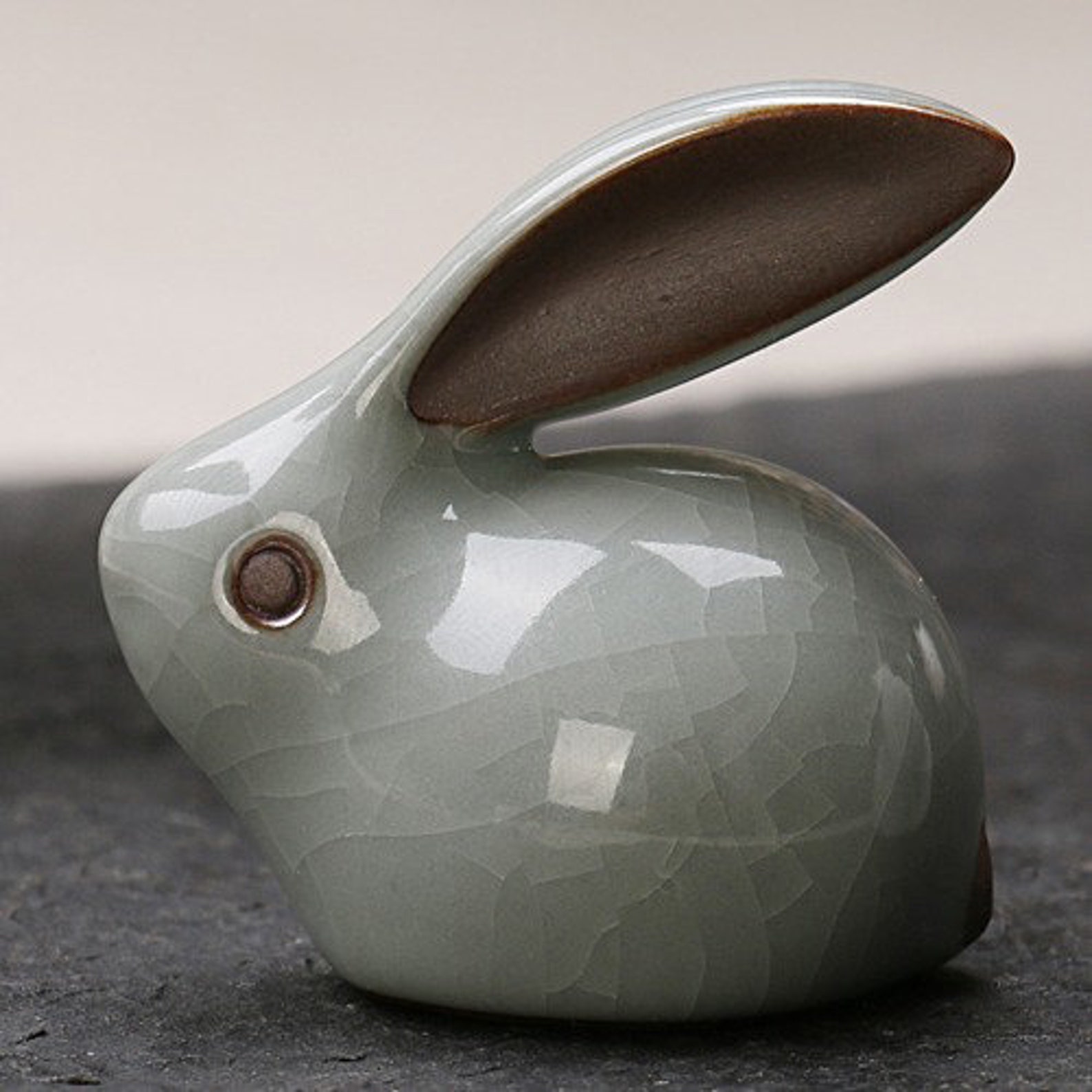 Ceramic Rabbit Tea Pet Handmade Tea Accessories Bunny Etsy