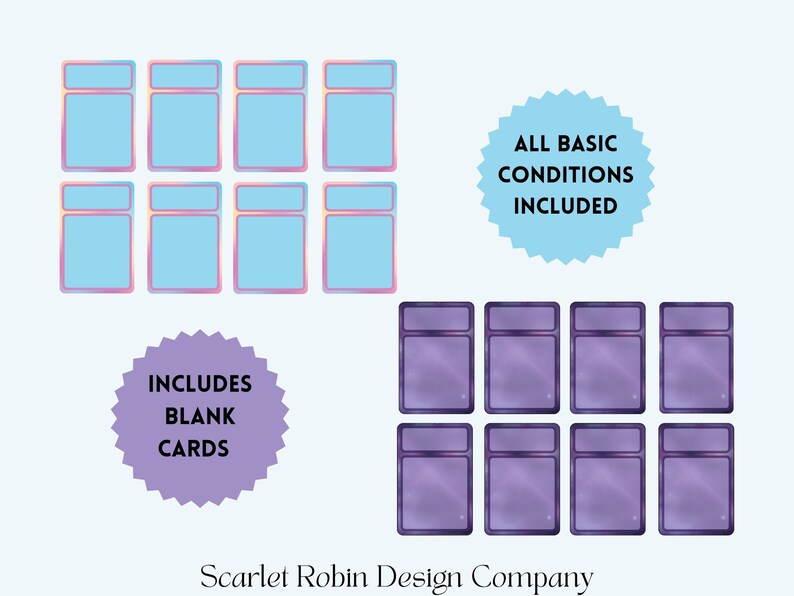 Dungeons and Dragons 5e Condition Cards Downloadable and Printable